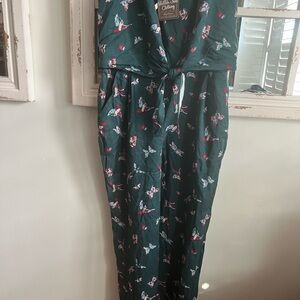 Matilda Jane Teal Floral Jumpsuit